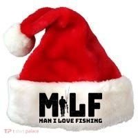 Funny MILF Man I Love Fishing Santa Hat thumb 0