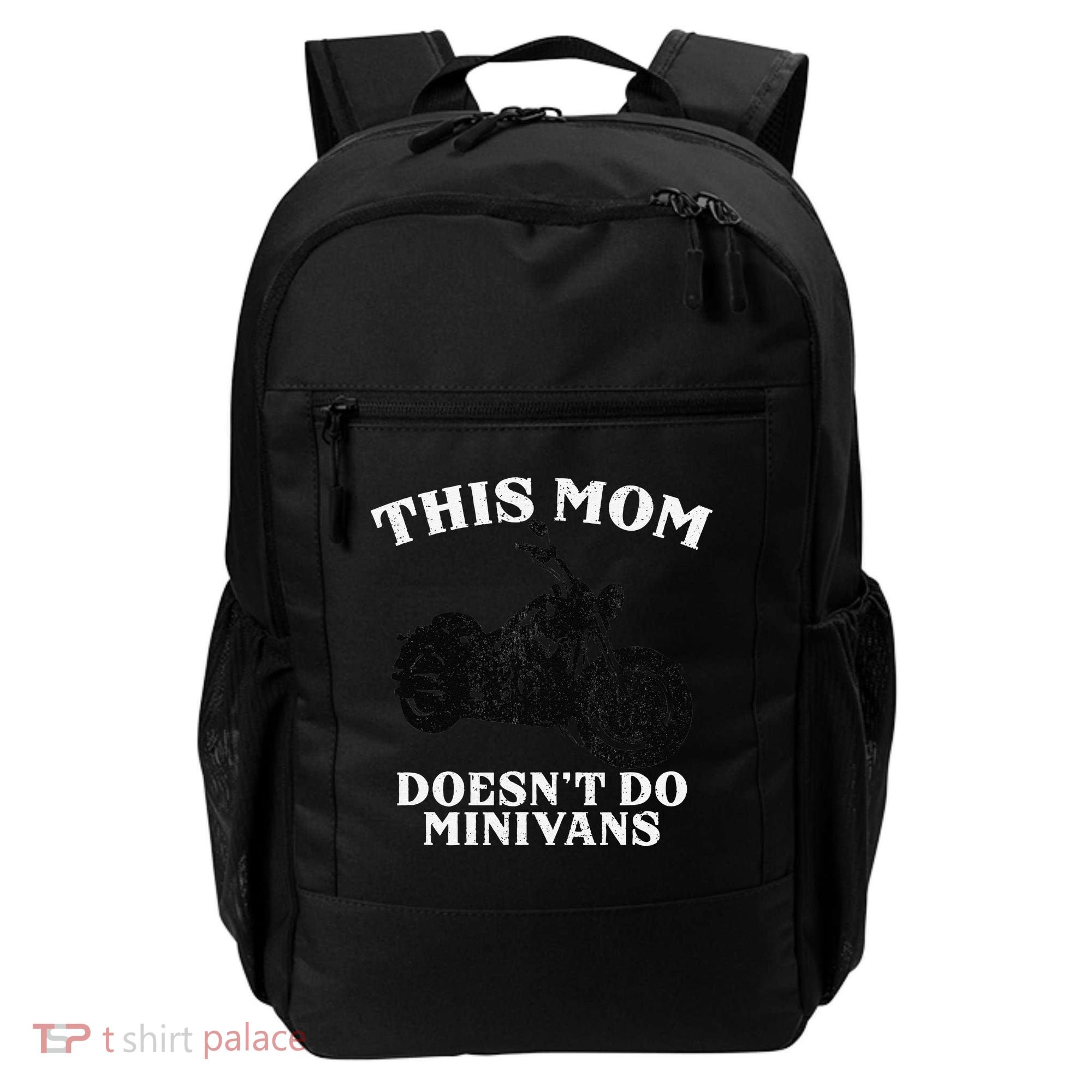 Funny Motorcycle Mom Biker Minivan Mother's Day Motor Bike Backpack