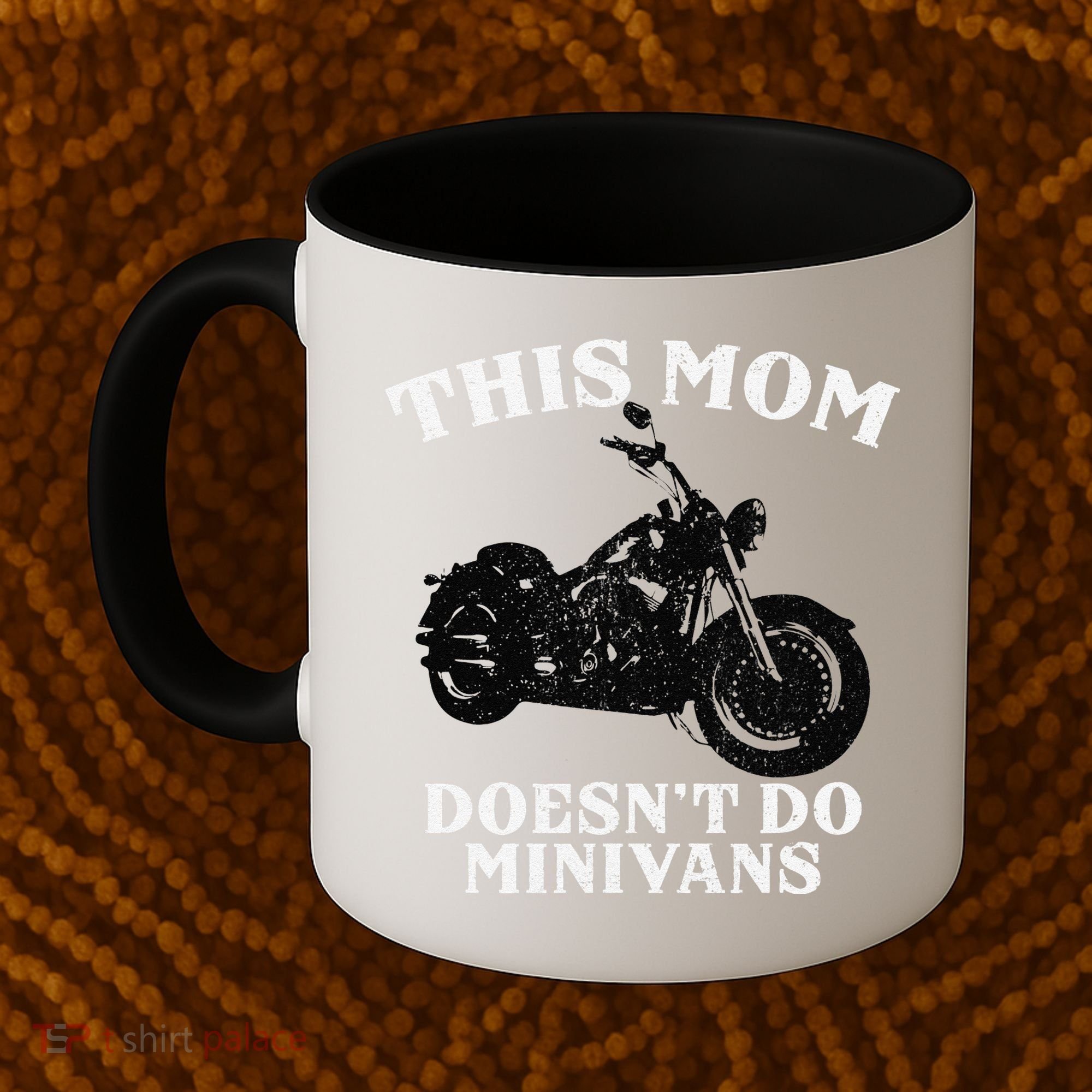 Funny Motorcycle Mom Biker Minivan Mother's Day Motor Bike Coffee Mug