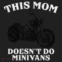 Funny Motorcycle Mom Biker Minivan Mother's Day Motor Bike Beanie thumb 2