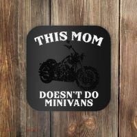 Funny Motorcycle Mom Biker Minivan Mother's Day Motor Bike Coaster thumb 0