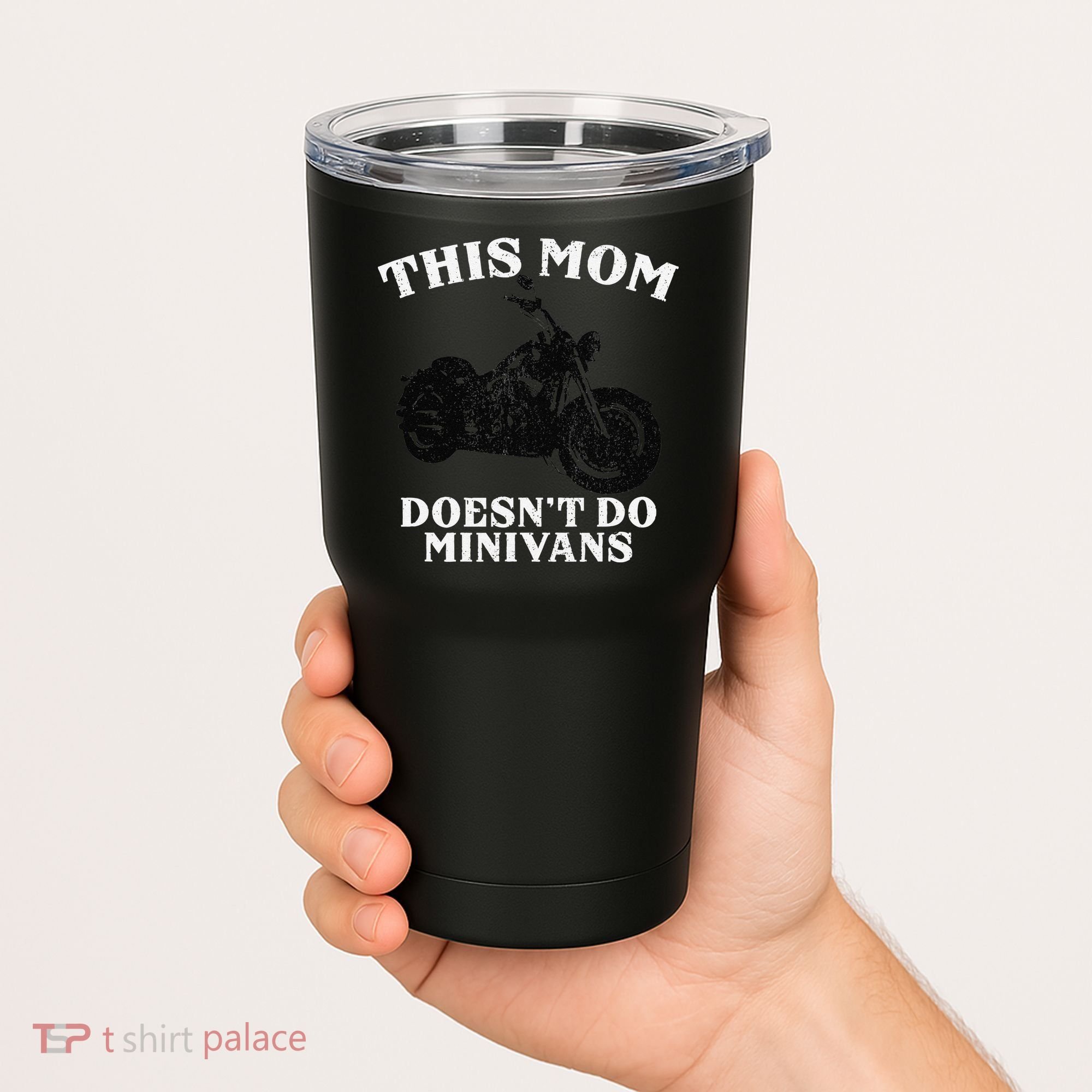 Funny Motorcycle Mom Biker Minivan Mother's Day Motor Bike Tumbler