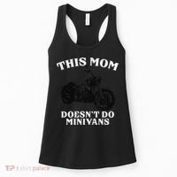 Funny Motorcycle Mom Biker Minivan Mother's Day Motor Bike Women's Tank Top thumb 0
