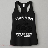 Funny Motorcycle Mom Biker Minivan Mother's Day Motor Bike Women's Tank Top thumb 3