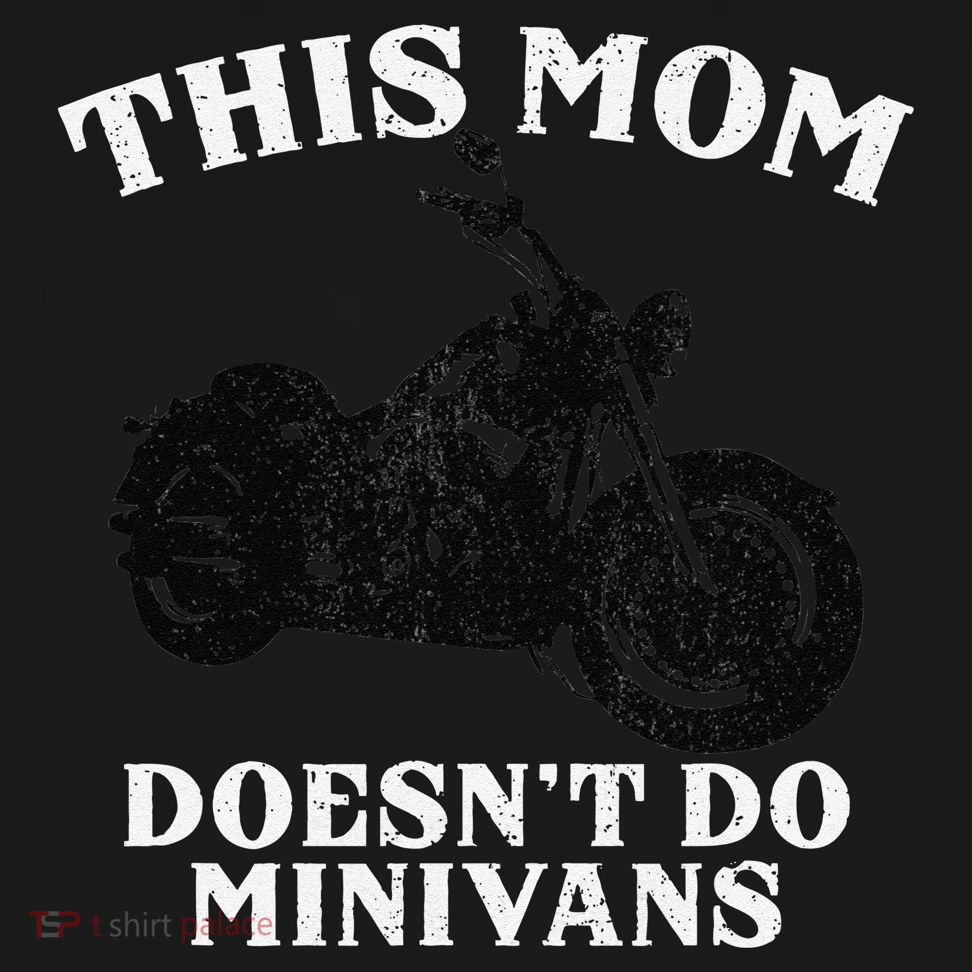 Funny Motorcycle Mom Biker Minivan Mother's Day Motor Bike Toddler T-Shirt