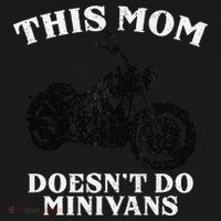 Funny Motorcycle Mom Biker Minivan Mother's Day Motor Bike Women's Long Sleeve Shirt thumb 2