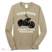 Funny Motorcycle Mom Biker Minivan Mother's Day Motor Bike Long Sleeve Shirt thumb 0