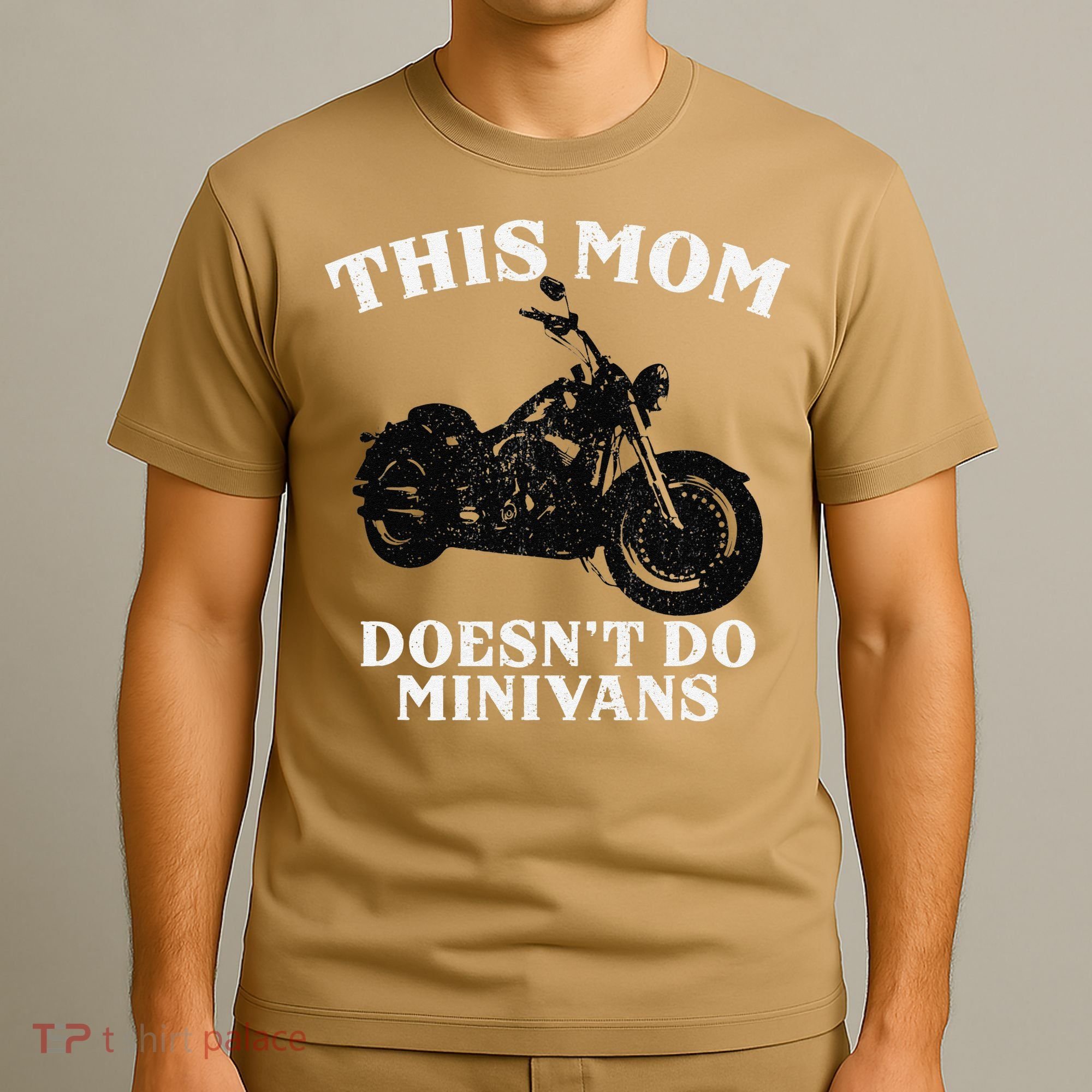 Funny Motorcycle Mom Biker Minivan Mother's Day Motor Bike T-Shirt