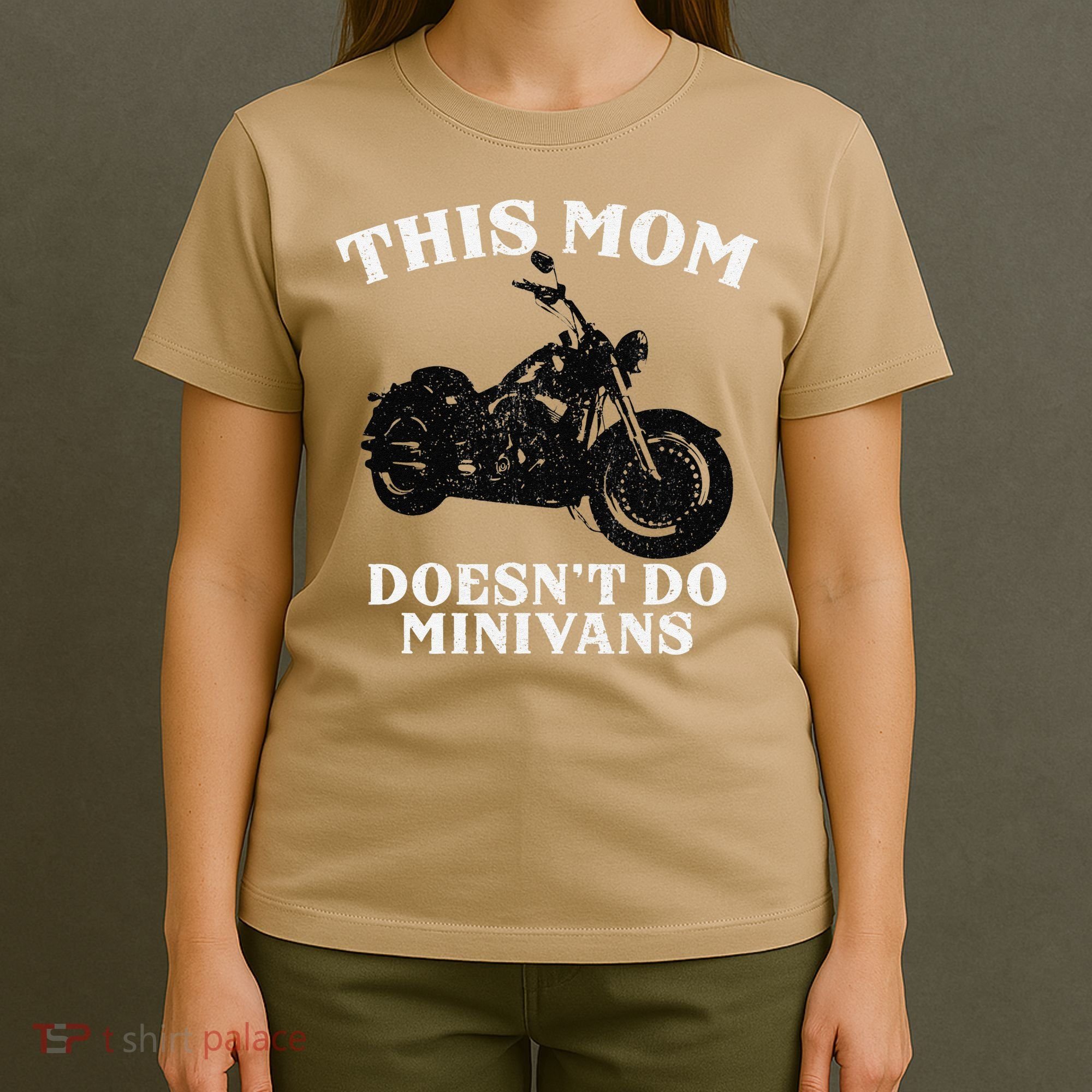 Funny Motorcycle Mom Biker Minivan Mother's Day Motor Bike T-Shirt