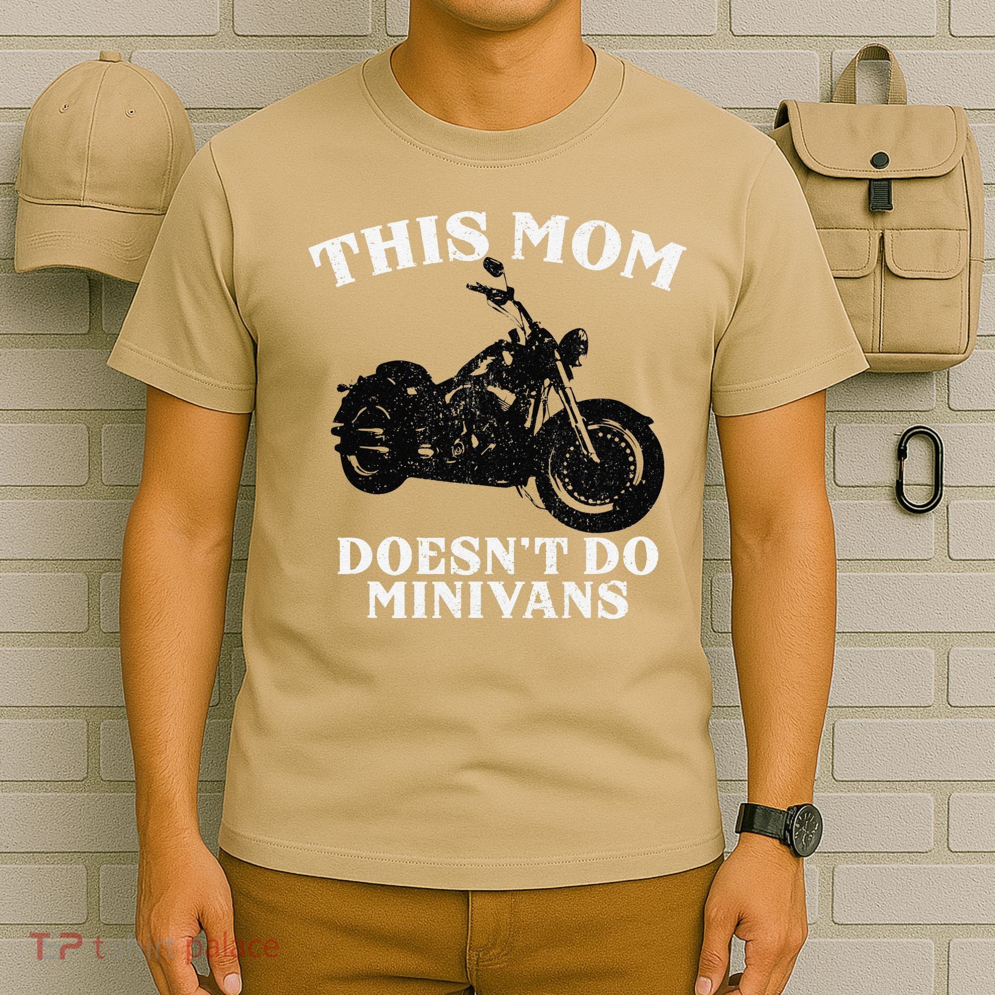 Funny Motorcycle Mom Biker Minivan Mother's Day Motor Bike T-Shirt