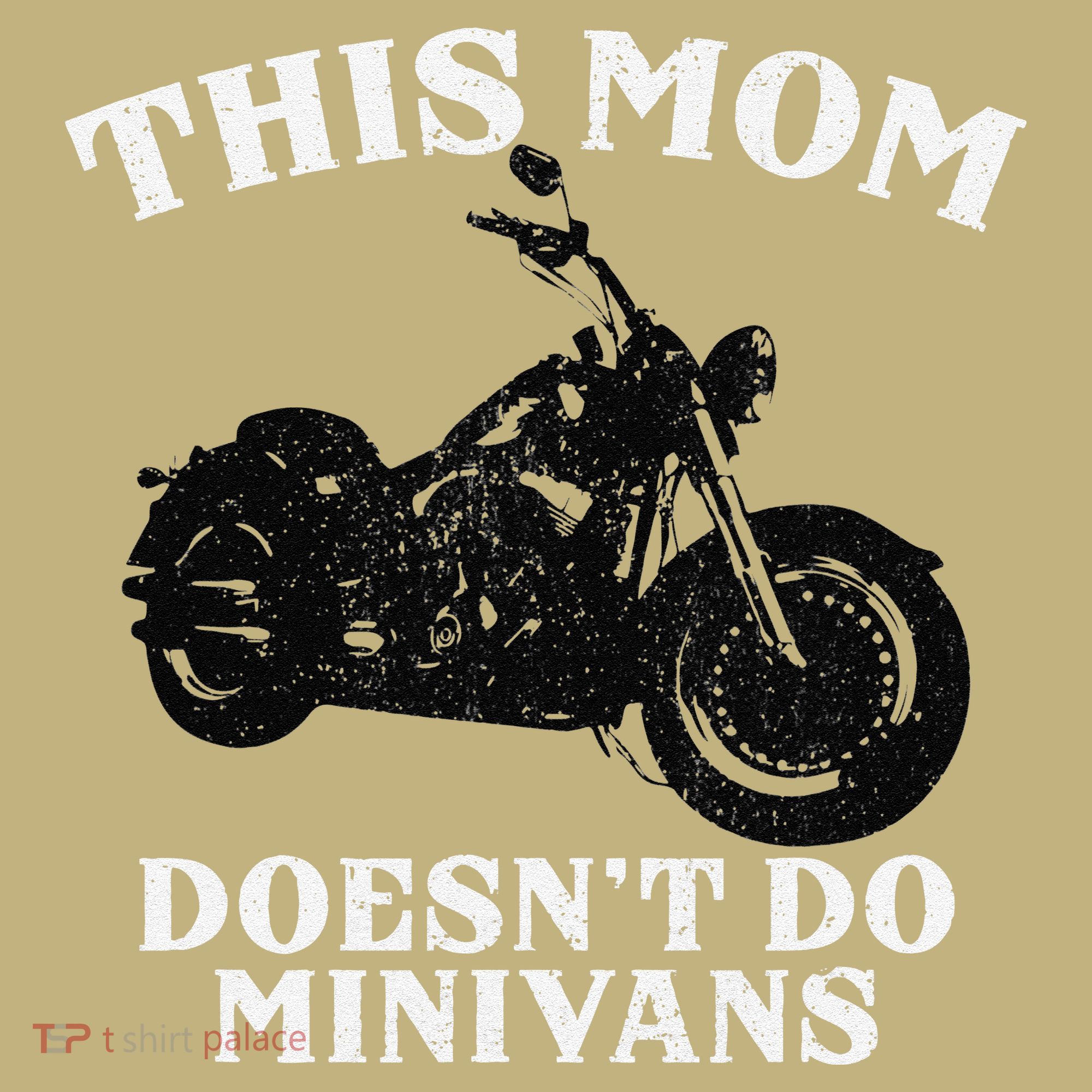 Funny Motorcycle Mom Biker Minivan Mother's Day Motor Bike T-Shirt