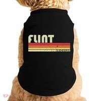 Flint Mi Michigan Funny City Home Roots Gift Retro 70s 80s Doggie Tank thumb 0