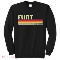 Flint Mi Michigan Funny City Home Roots Gift Retro 70s 80s Sweatshirt thumb 0