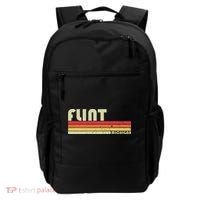 Flint Mi Michigan Funny City Home Roots Gift Retro 70s 80s Backpack thumb 0