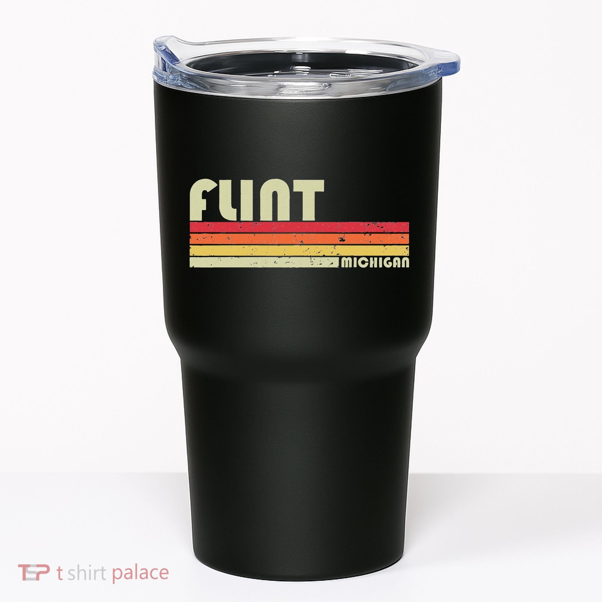 Flint Mi Michigan Funny City Home Roots Gift Retro 70s 80s Tumbler
