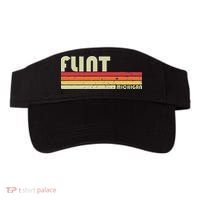 Flint Mi Michigan Funny City Home Roots Gift Retro 70s 80s Visor thumb 0