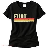 Flint Mi Michigan Funny City Home Roots Gift Retro 70s 80s Women's T-Shirt thumb 0