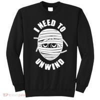Funny Monster Mummy I Need To Unwind Sweatshirt thumb 0