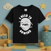 Funny Monster Mummy I Need To Unwind Toddler T-Shirt thumb 3