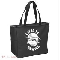 Funny Monster Mummy I Need To Unwind Tote Bag thumb 2