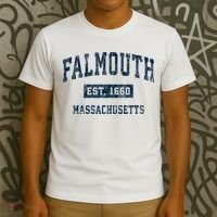 Falmouth Massachusetts Ma Vintage Sports T-Shirt thumb 3