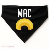 Funny Matching Macaroni And Cheese Halloween Costume Gift USA-Made Doggie Bandana thumb 0