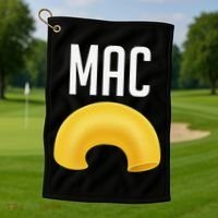 Funny Matching Macaroni And Cheese Halloween Costume Gift Golf Towel thumb 1
