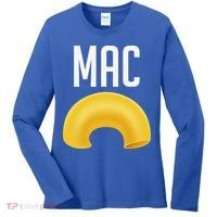 Funny Matching Macaroni And Cheese Halloween Costume Gift Women's Long Sleeve Shirt thumb 0