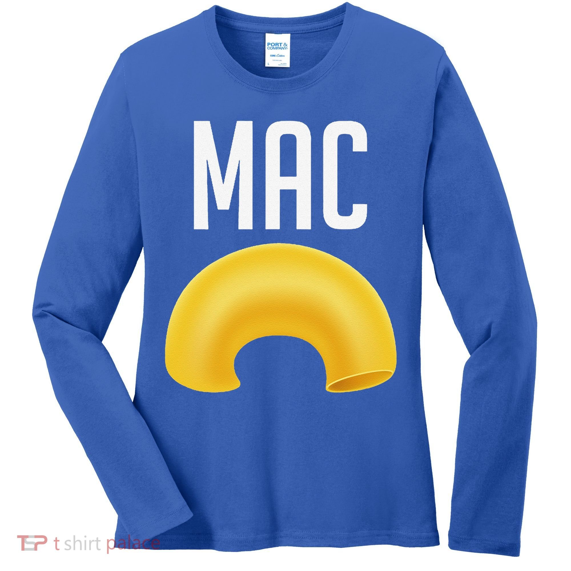 Funny Matching Macaroni And Cheese Halloween Costume Gift Women's Long Sleeve Shirt