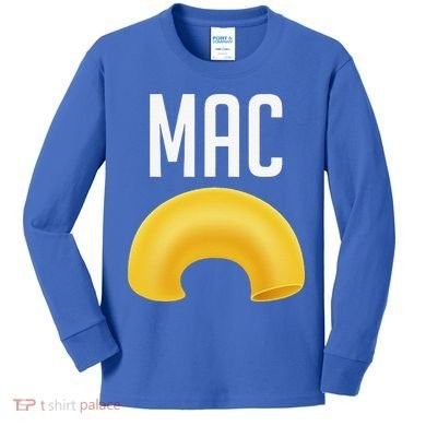 Funny Matching Macaroni And Cheese Halloween Costume Gift Kids Long Sleeve Shirt