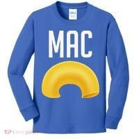 Funny Matching Macaroni And Cheese Halloween Costume Gift Kids Long Sleeve Shirt thumb 0
