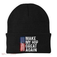 Funny Make My Hip Great Again Broken Hip Surgery Recovery Beanie thumb 0