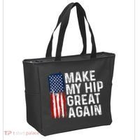 Funny Make My Hip Great Again Broken Hip Surgery Recovery Tote Bag thumb 2