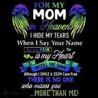 For My Mom In Heaven I Hide My Tears When I Say Your Name Coffee Mug thumb 5