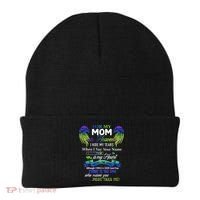 For My Mom In Heaven I Hide My Tears When I Say Your Name Beanie thumb 0