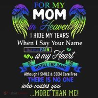 For My Mom In Heaven I Hide My Tears When I Say Your Name Women's Tank Top thumb 5