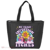 Funny Meme My Yeast Infection Itches Weird Humor Offensive Tote Bag thumb 0