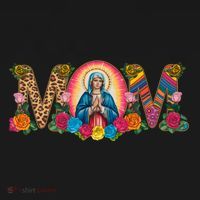 Floral Mom Mother Mary Leopard Rainbow Pattern Tote Bag thumb 4