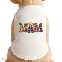 Floral Mom Mother Mary Leopard Rainbow Pattern Doggie Tank thumb 0