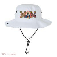 Floral Mom Mother Mary Leopard Rainbow Pattern Bucket Hat thumb 0