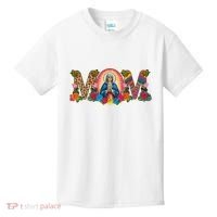 Floral Mom Mother Mary Leopard Rainbow Pattern Kids T-Shirt thumb 0