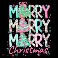 Floral Merry Merry Merry Christmas Holiday Festive Coffee Mug thumb 5