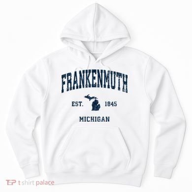 Frankenmuth Michigan Mi Vintage Athletic Hoodie