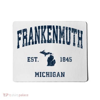 Frankenmuth Michigan Mi Vintage Athletic Mousepad