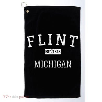 Flint Michigan MI Vintage Golf Towel