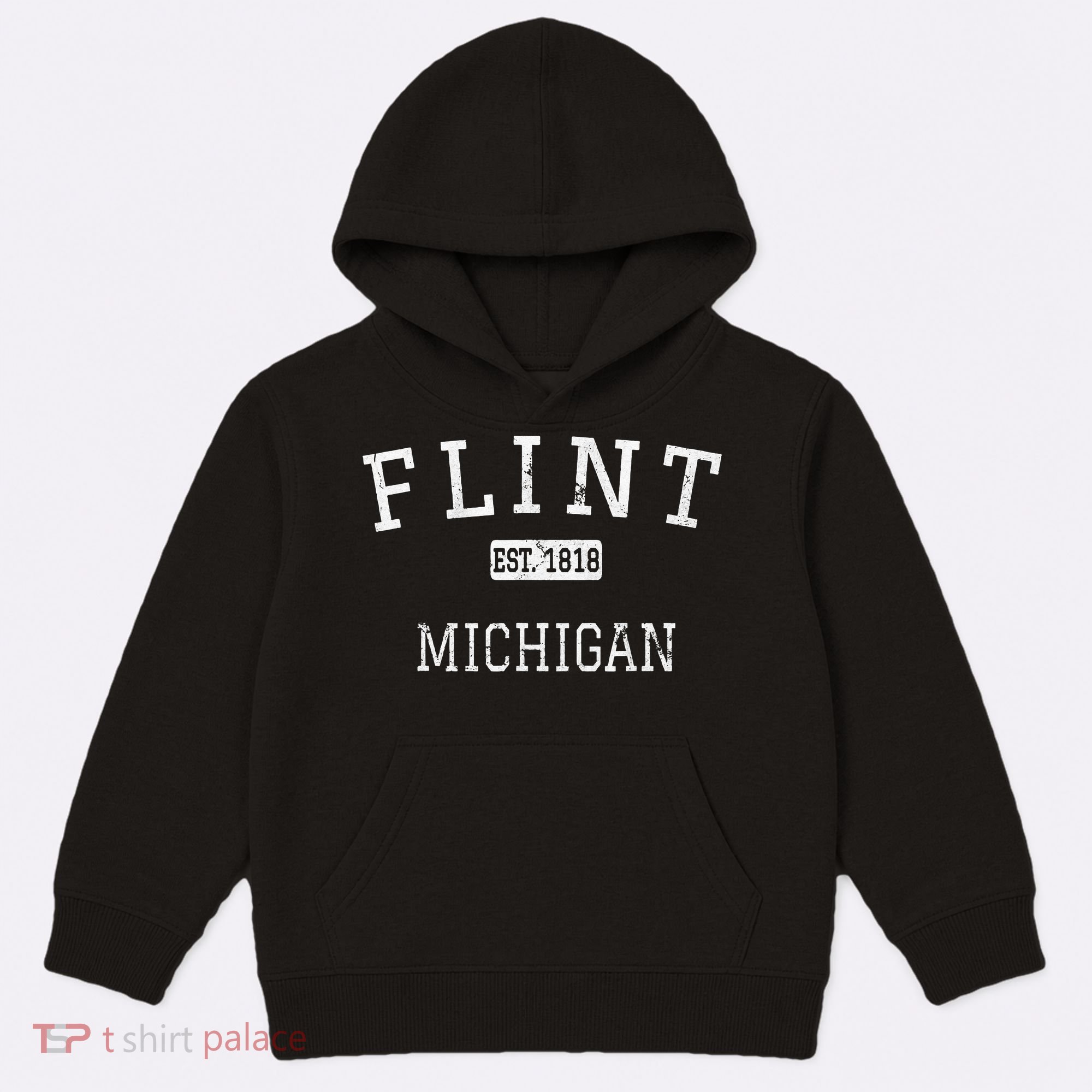 Flint Michigan MI Vintage Kids Hoodie