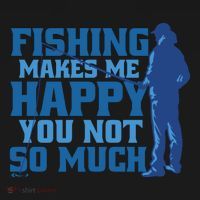 Fishing Makes Me Happy Funny Tank Top thumb 6