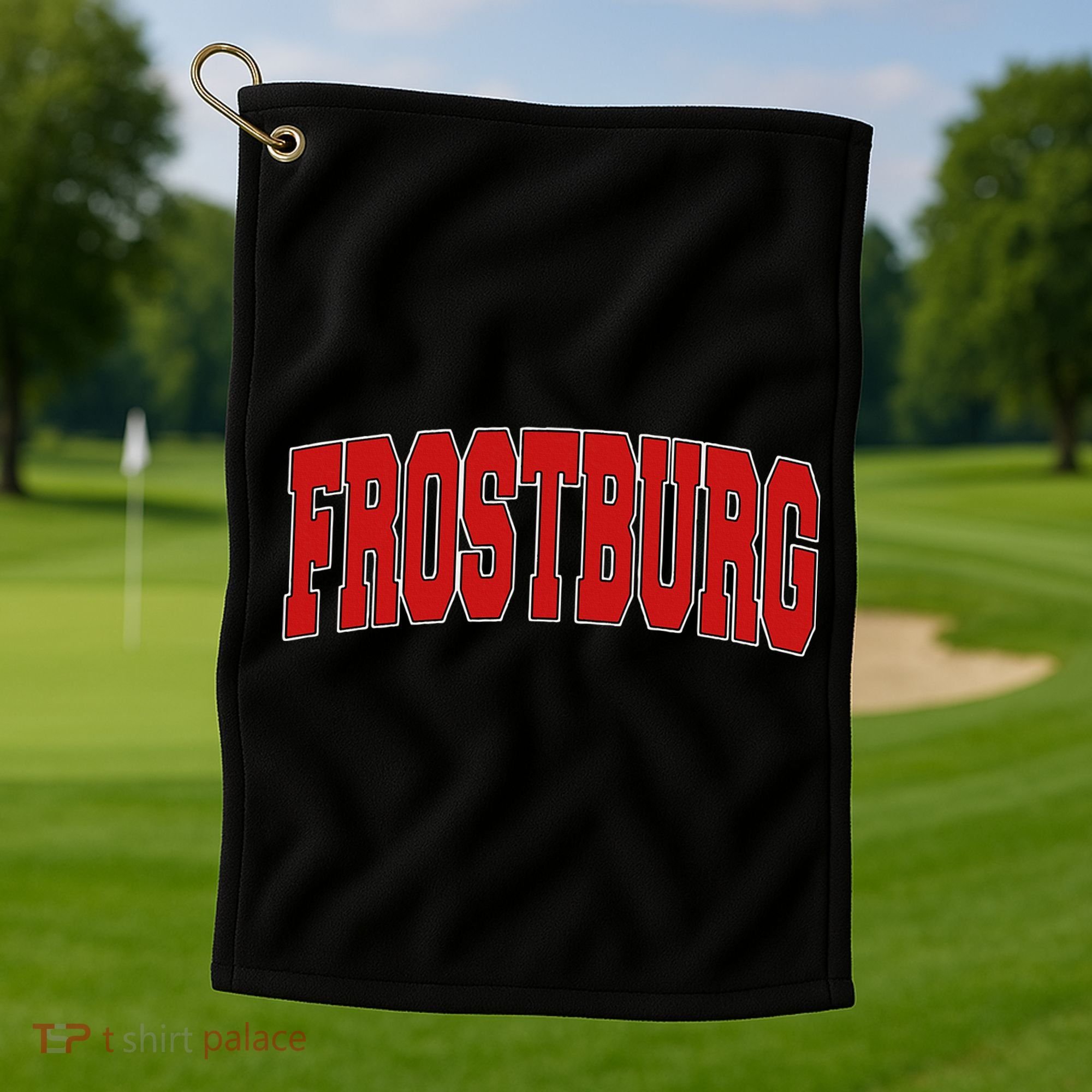 Frostburg Md Maryland Varsity Style Usa Golf Towel