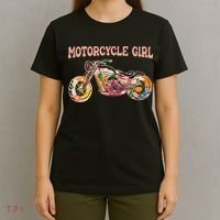 Funny Motorcycle Motorbike Fan Motorcycle Girl T-Shirt thumb 4