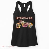 Funny Motorcycle Motorbike Fan Motorcycle Girl Women's Tank Top thumb 0